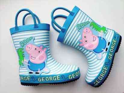 23 (14,7 см) Гумові чобітки унісекс з героями з мультфільму "Свинка Пеппа"