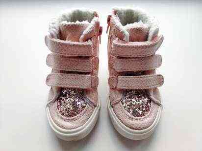 22 (14 см) Утеплені хайтопи для дівчинки