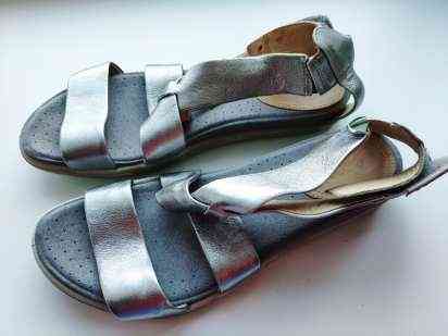37 (24 см) Оригінал! Шкіра! Сріблясті босоніжки