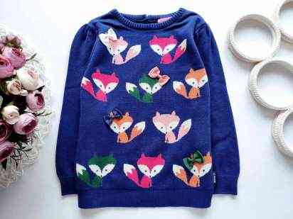 4-5 лет, рост 104-110 Кофточка в лисичках