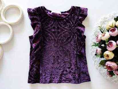 4-5 років, зріст 104-110 Оксамитова блузочка для дівчинки