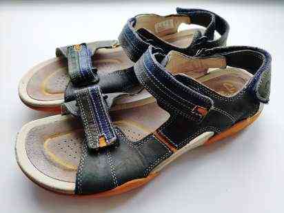 38 (25 см) Міцні шкіряні босоніжки для хлопчика