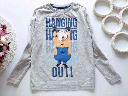 6,7 років, зріст 122 Туреччина! Жіночий лонгслів з міньйоном