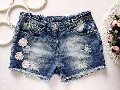 11 років, зріст 146 Джинсові шорти для дівчинки