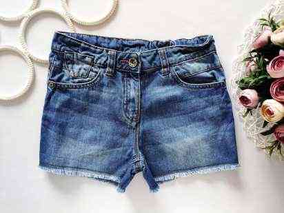 (2 шт) 9 років, зріст 134 Джинсові шорти для дівчинки