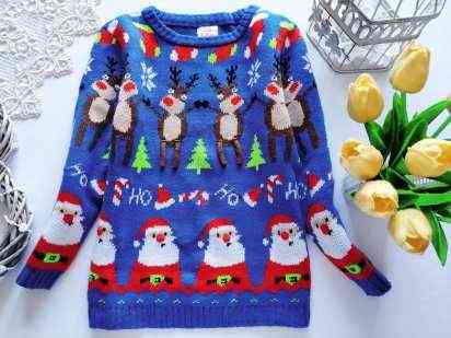 4,5 років, зріст 104,110 Новорічний светр для хлопчика