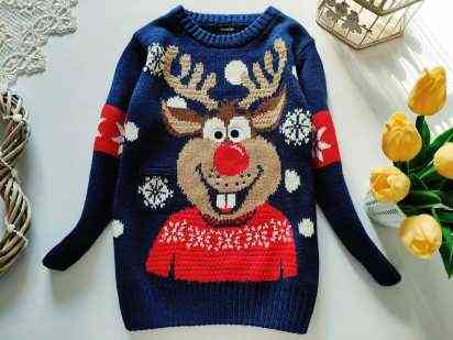 4,5 років, зріст 104-110 Светр для хлопчика з мигалкою