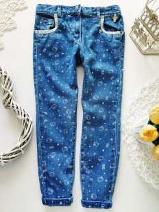 5,6 років, зріст 110,116 Джинси з кітті