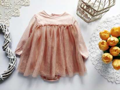 3-6 міс, Блискуче плаття на хрестини