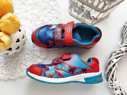 27 (17,5 см) Шкіряні кросівки з мигалками