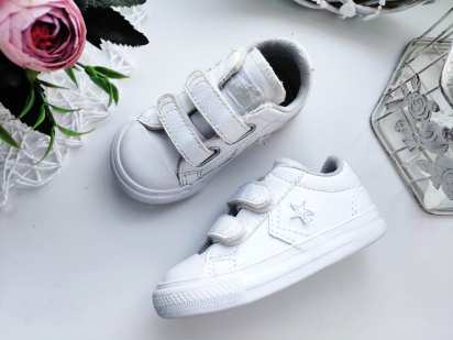 21 (13 см) Білі кеди на липучках