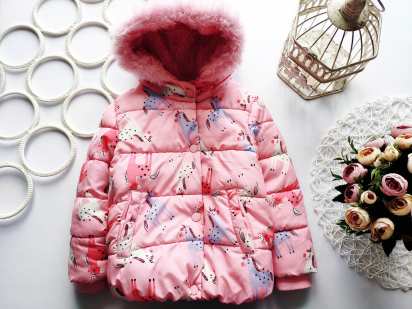 1,5,2 роки, зріст 86,92 Тепла курточка з однорогами