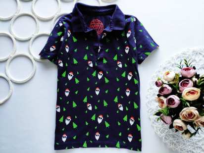 5-6 років, зріст 116 Новорічне поло для хлопчика