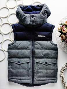 8-10 років, зріст 128\134 Теплий жилет для хлопчика