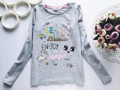 8,10 років, зріст 134,140 Лонгслів для дівчинки