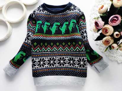 12,18 міс, зріст 86 Светр в динозаврах