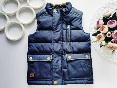 1,5\2 роки, зріст 92 Теплий жилет для хлопчика