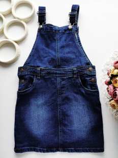 7,8 років, зріст 122,128 Стрейчевий джинсовий сарафан