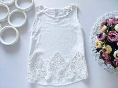 5,6 лет, рост 116 Белая блузка