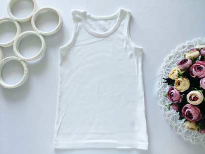 7,8 років, зріст 128 Нова біла майка