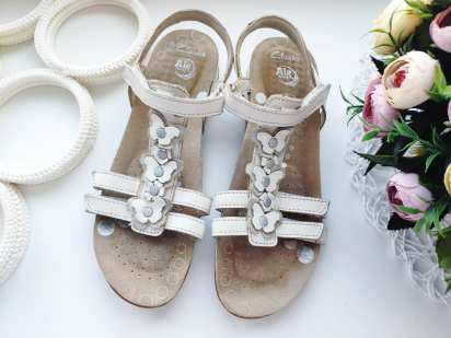 36 (24 см) Шкіряні босоніжки