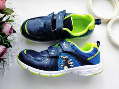 30-31 (20 см) Кожаные кроссовки с мигалками