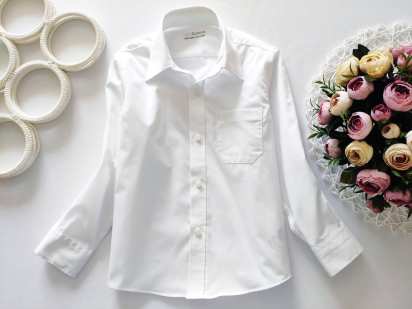 4,5 лет, рост 110 Белая рубашка