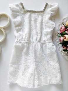 5,6 років, зріст 116 Ажурний ромпер