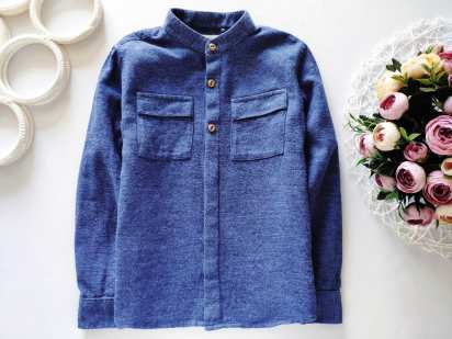 5,6 лет, рост 110,116 Теплая рубашка