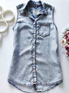 12,13 років, зріст 158 Легка джинсова сорочка