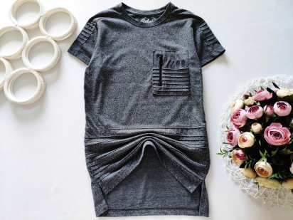 7,8 років, зріст 128 Сіра футболка