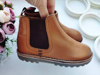 26-27 (17,5 см) Нові шкіряні черевики