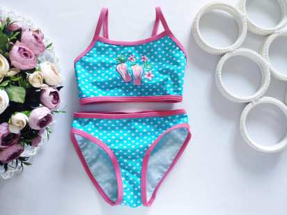 4,5 лет, рост 110 Раздельный детский купальник