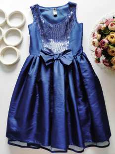 10 років, зріст 140 Синя ошатна сукня