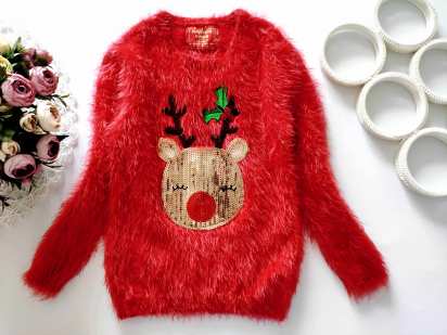 6,7 років, зріст 122 Светр травка з паєтками