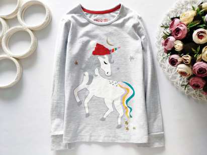 6,7 лет, рост 122 Лонгслив с пони