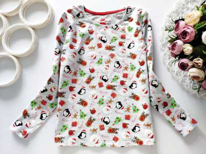 7,8 лет, рост 128 Новогодний лонгслив