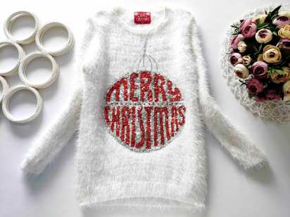 9,10 лет, рост 140 Свитер травка с паетками