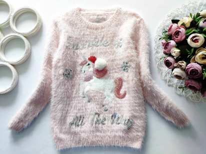 7,8 лет, рост 128 Свитер с единогом