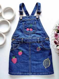 3,4 роки, зріст 104 Джинсовий сарафан з паєтками