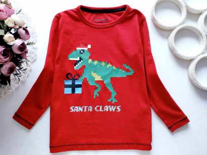 3,4 роки, зріст 104 Лонгслів з динозавром