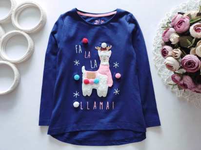 3,4 года, рост 104 Лонгслив с ламой