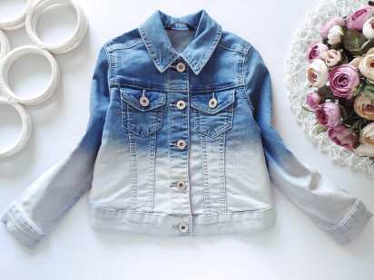 5,6 лет, рост 110,116 Стрейчевая джинсовка