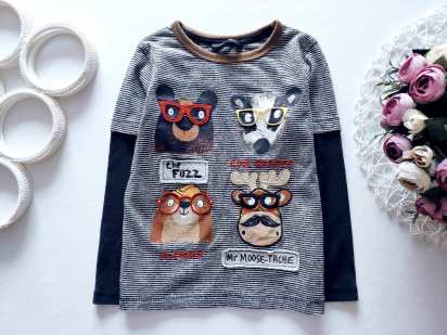 3,4 роки, зріст 98,104 Жіночий лонгслів для хлопчика