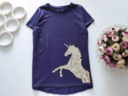 13,14 років, зріст 152,158 Футболка з єдинорогом