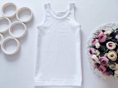 4,6 років, зріст 110,116 Нова біла майка