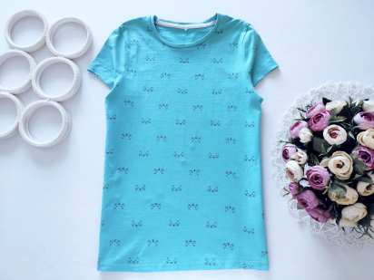 11,12 років, зріст 146,152 Футболка у кошенятах