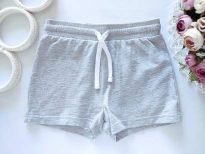 6,7 років, зріст 116,122 Сірі трикотажні шорти