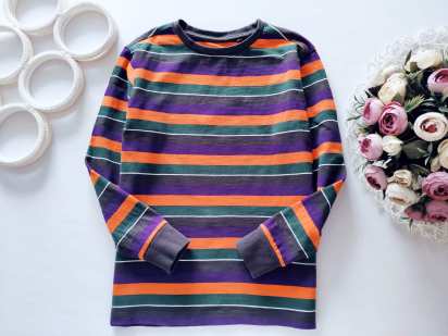 7 років, зріст 122 Смугастий лонгслів