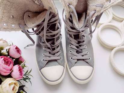 39 (25 см) Кожаные хайтопы